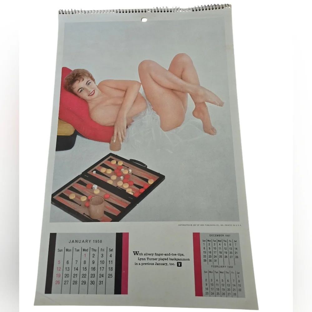 Vintage 1958 PLAYBOY Calander - Picture 6 of 8